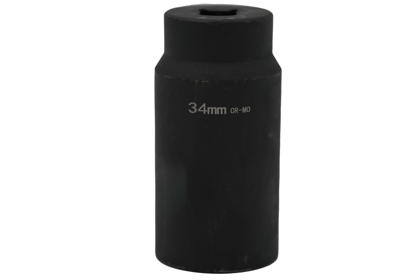 34mm 6-Point Axle Nut Impact Socket 1/2" Drive CR-MO Steel Black Finish